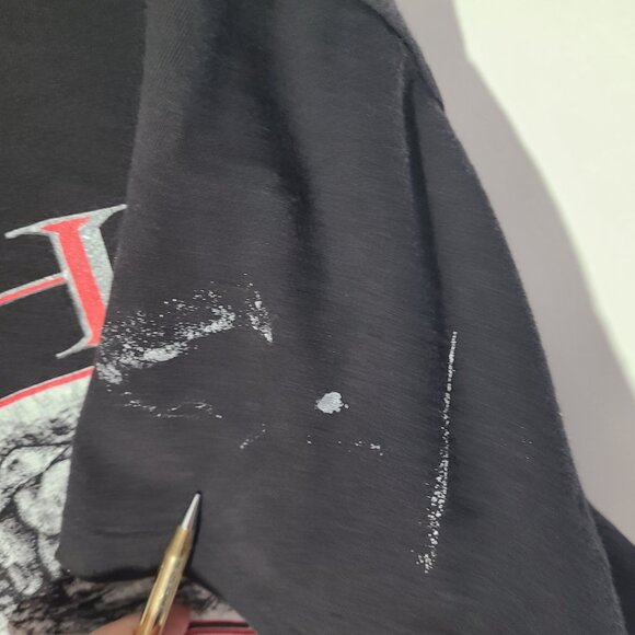 Vtg 1990 Rush Presto Black 2-Sided XL Boxy Tee Single Stitch Distressed Made/USA - Picture 9 of 10